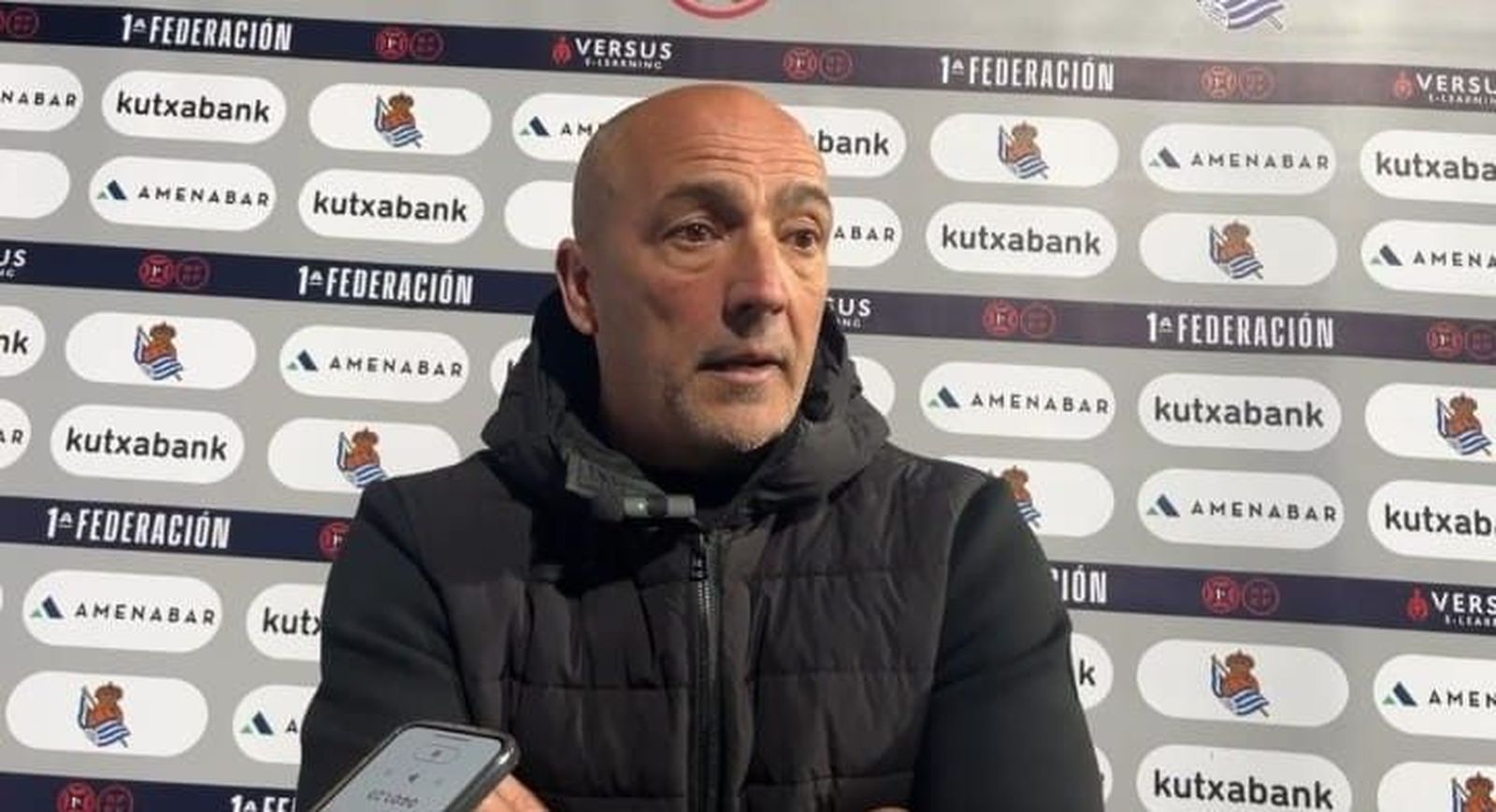 Juan Sabas rueda de prensa Real Sociedad B