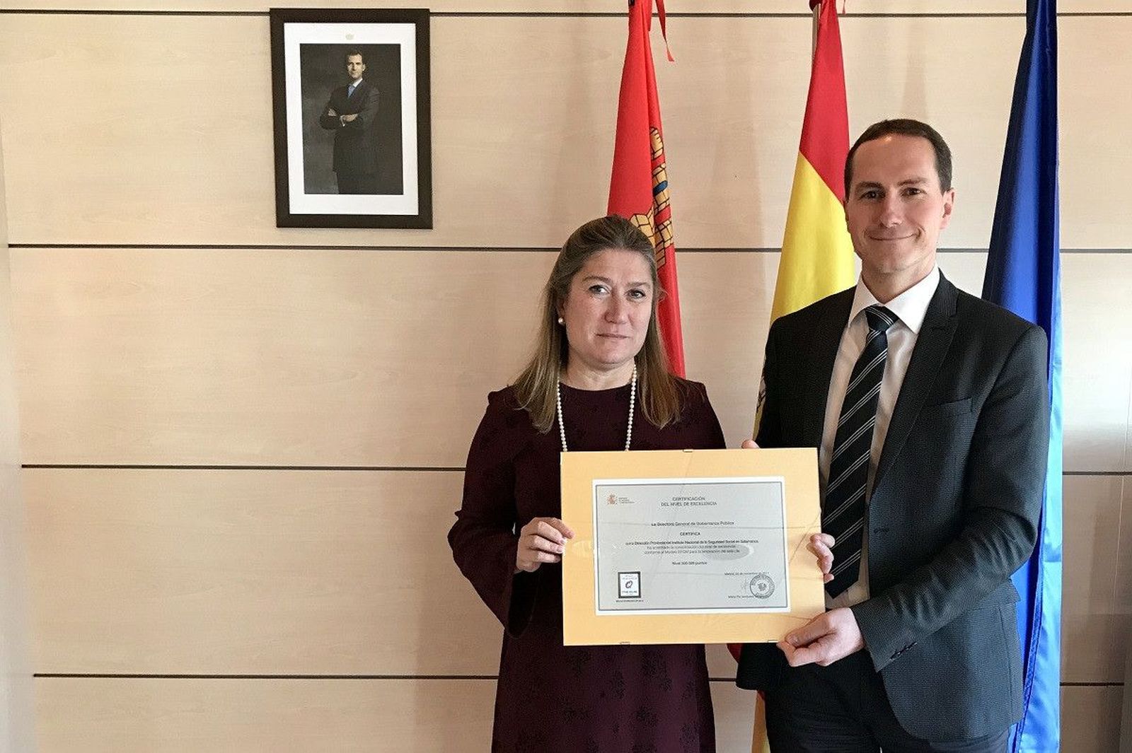Directora provincial del INSS y responsable de calidad de la Dirección Provincial Directora provincial del INSS y responsable de calidad de la Dirección Provincial