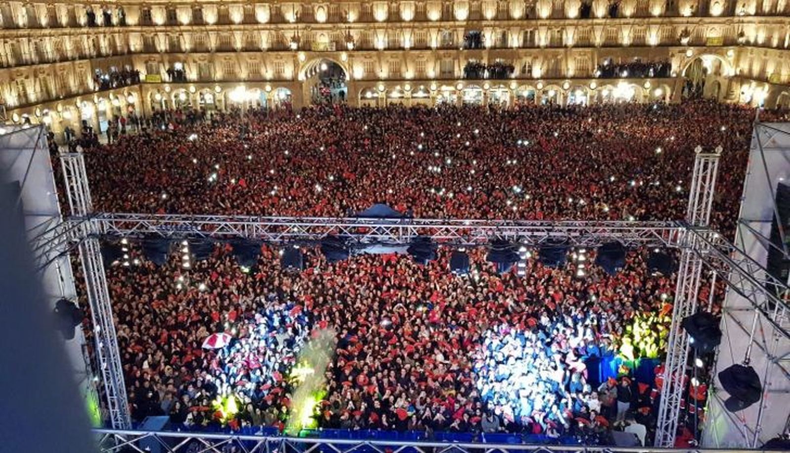 Nochevieja Universitaria de 2019. Foto de archivo