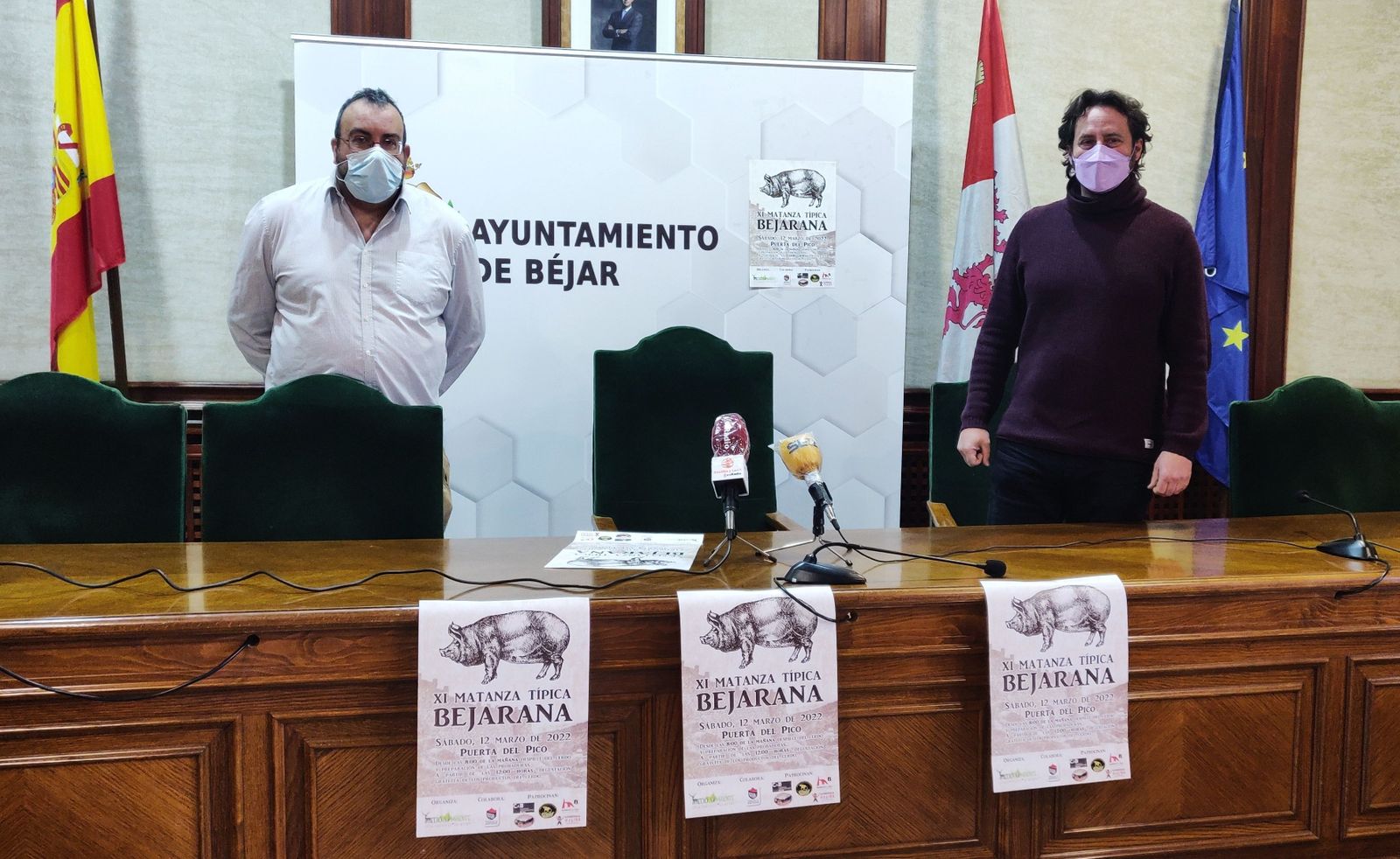 José Ángel Castellano y Antonio Cámara presentan la Matanza de Béjar