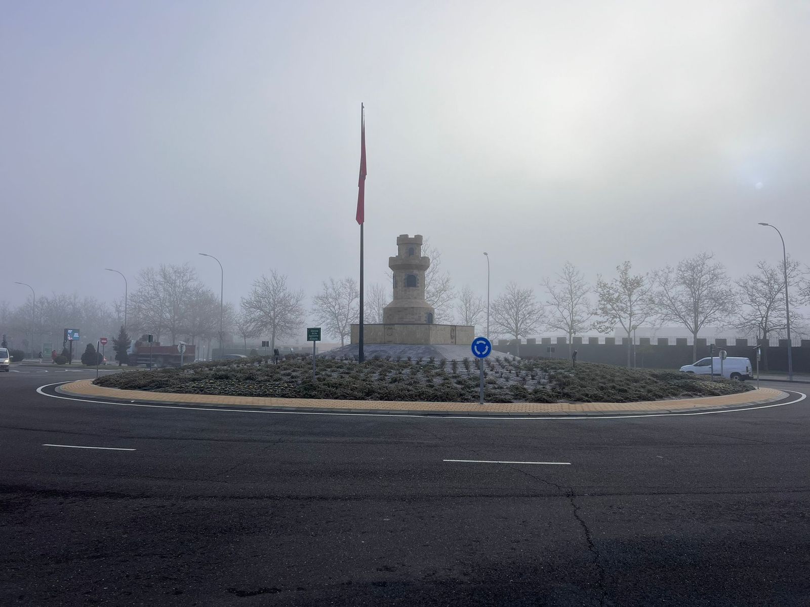 Niebla en Salamanca capital.