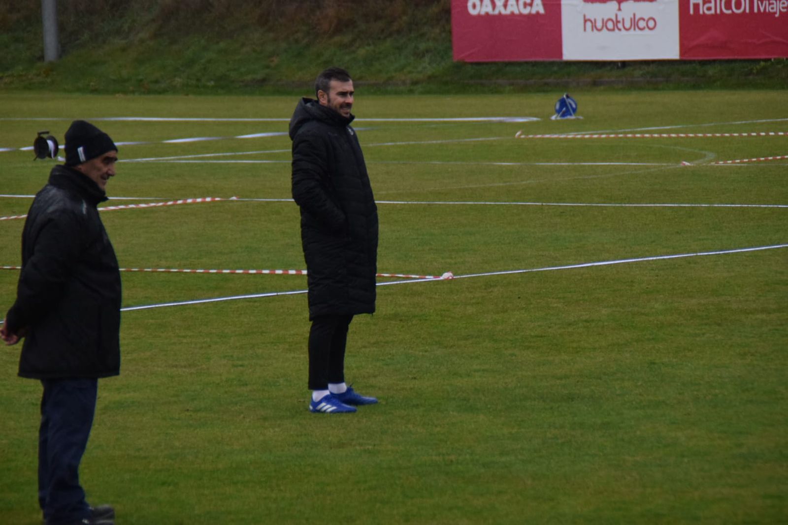 Yago Iglesias en un entrenamiento con el Zamora CF