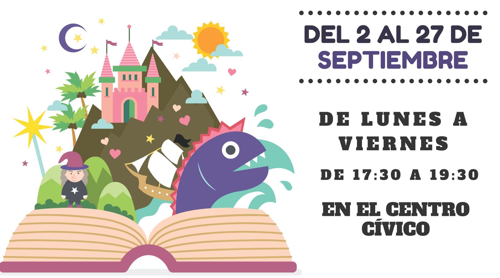 Cartel VIAJAMOS AL MUNDO DE LA FANTASÍA