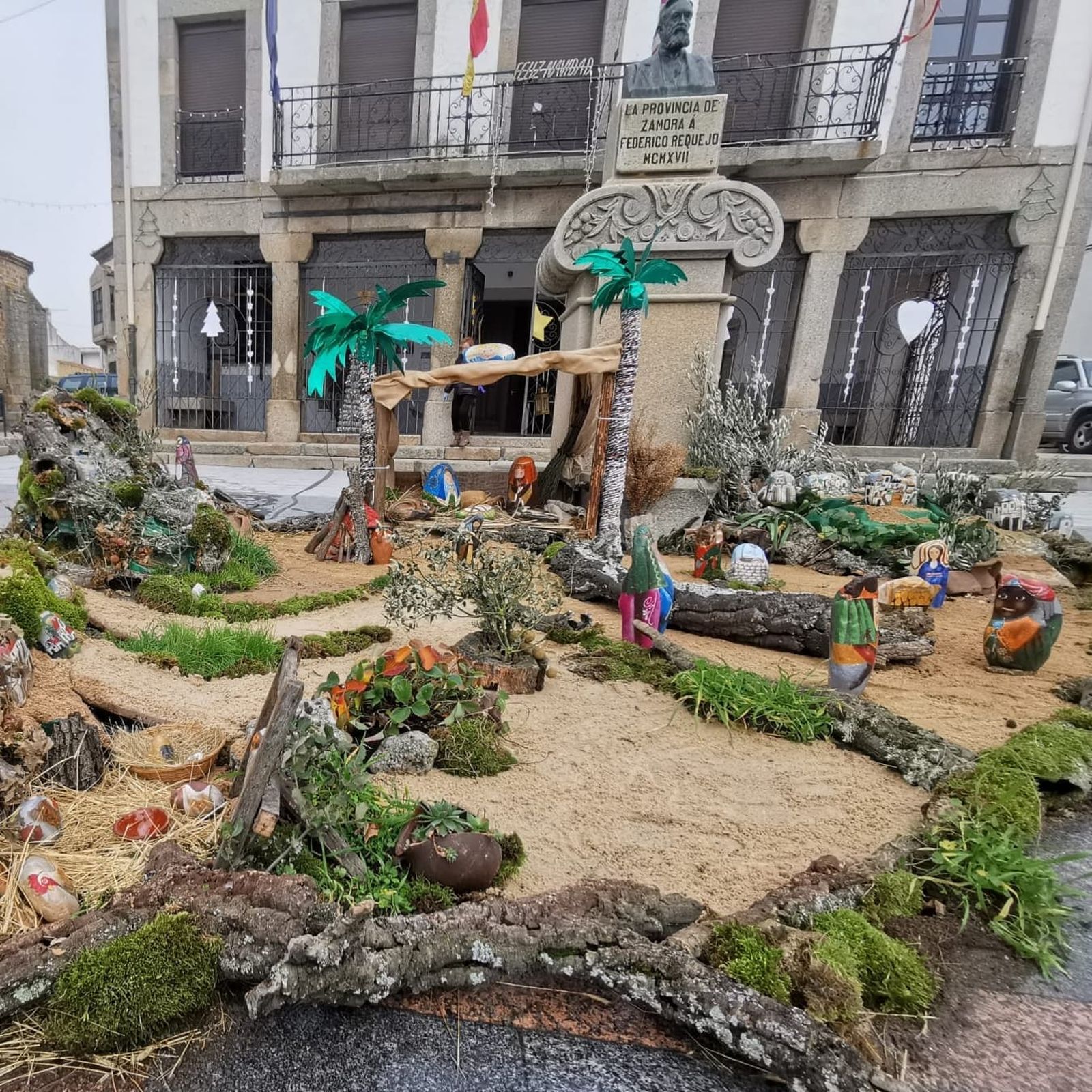 Una imagen del belén instalado en la localidad