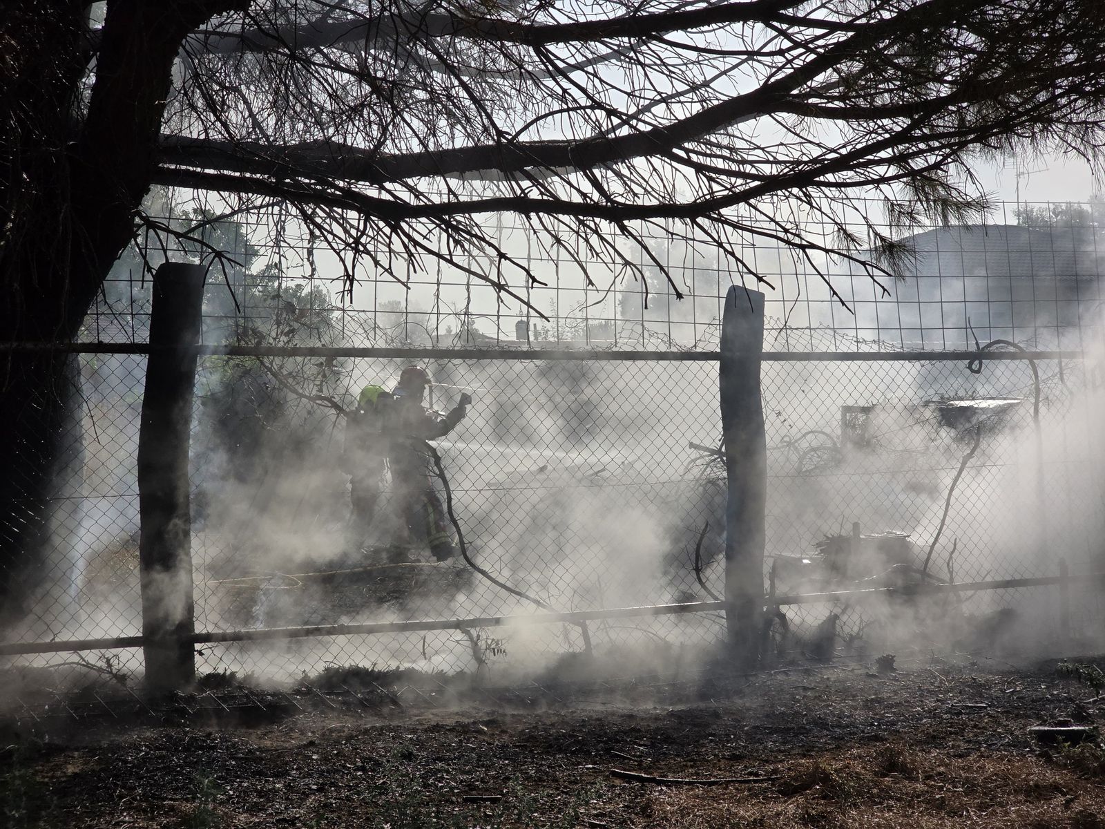 Incendio en el centro ecuestre de Salamanca