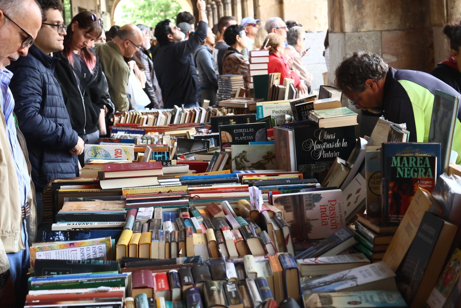 Día del Libro en la Plaza Mayor de Salamanca