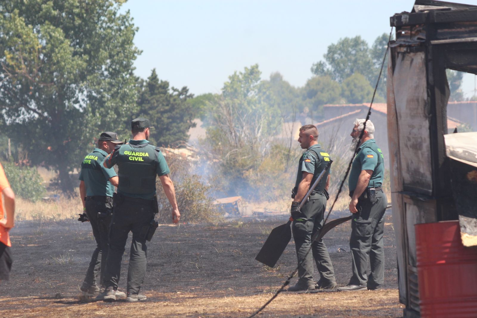 Incendio forestal en la zona de peñas de Santa Marta de Tormes