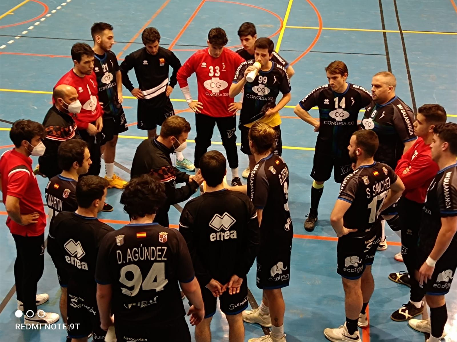 BM Salamanca en su partido en Luanco