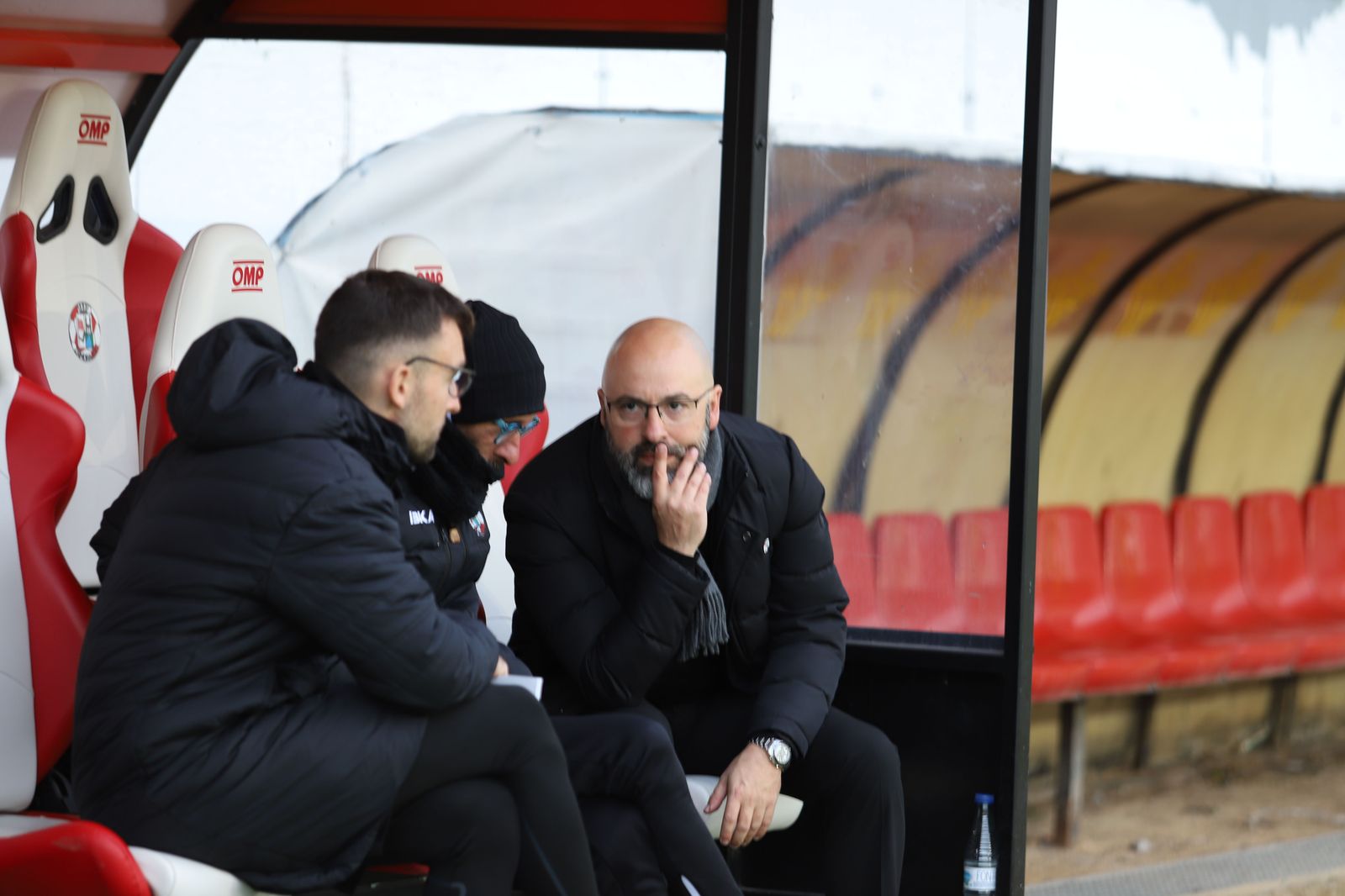 David Movilla durante el encuentro