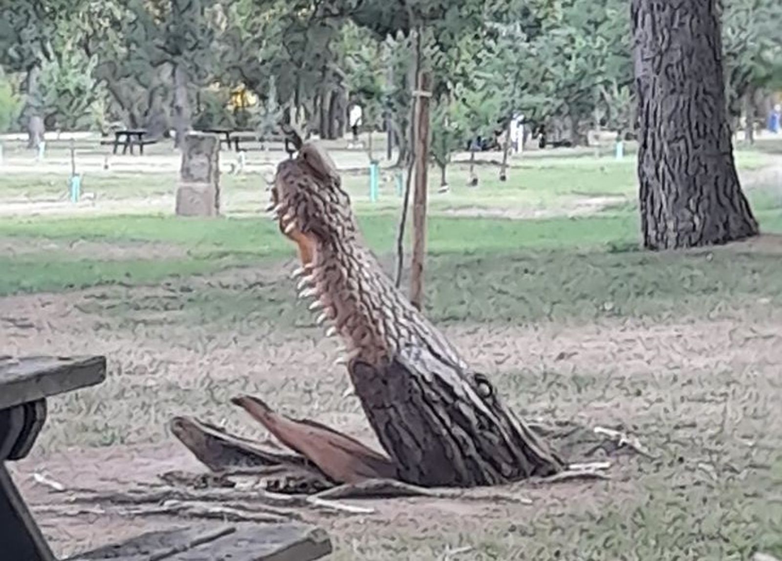 Imagen de la escultura tras el ataque