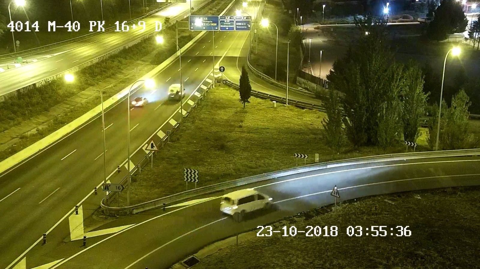 Atropello en la M-40 de un polizón