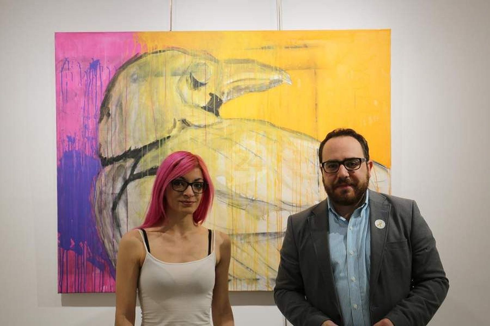 Elena Fidalgo muestra sus pinturas 'Con lápiz y papel' en el Espacio Joven