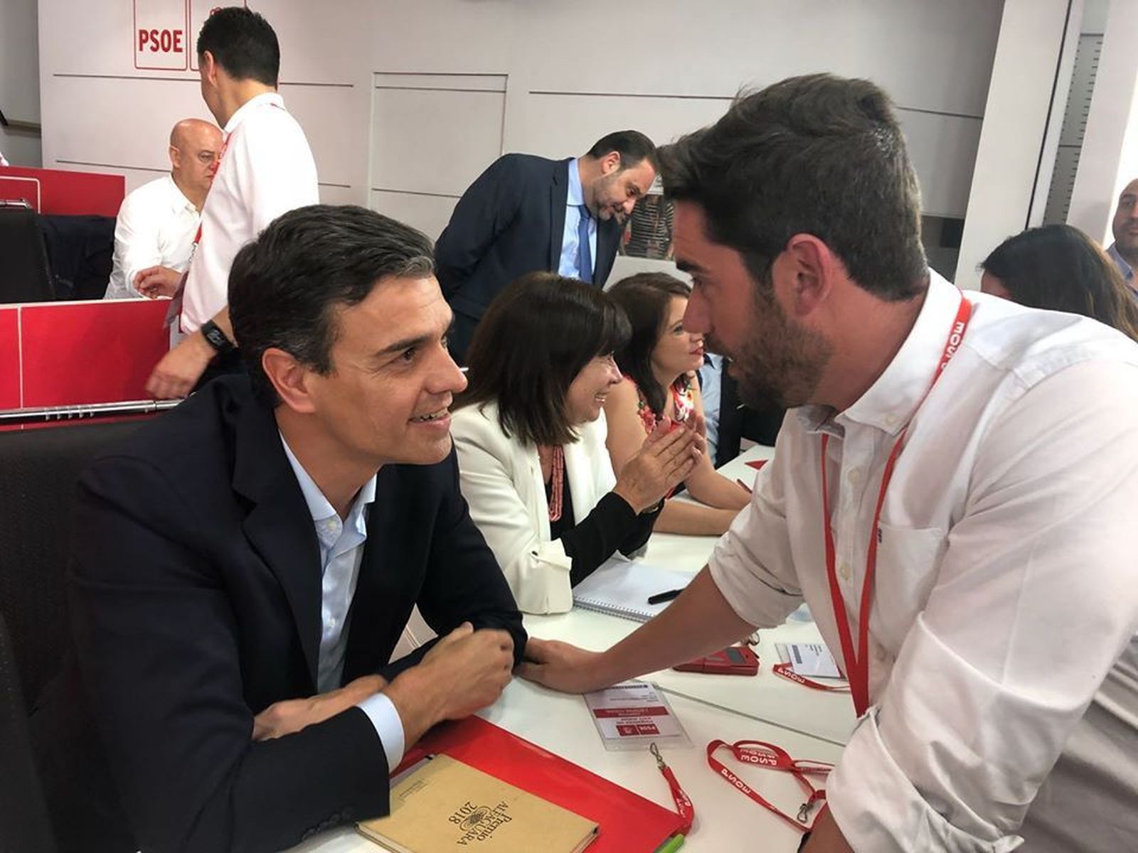PSOE Zamora. Pedro Sánchez y Antidio Fagúndez