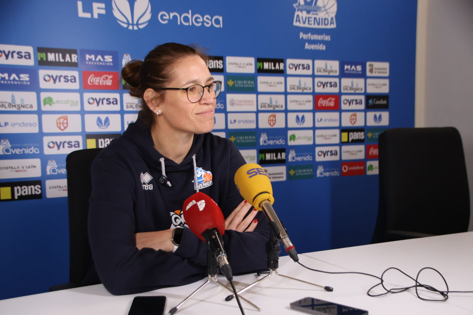 Rueda de prensa con Andrea Vilaró y Anna Montañana