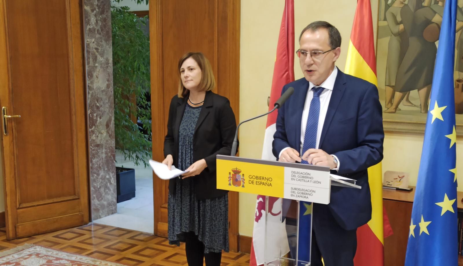 Ángel Blanco después de la reunión