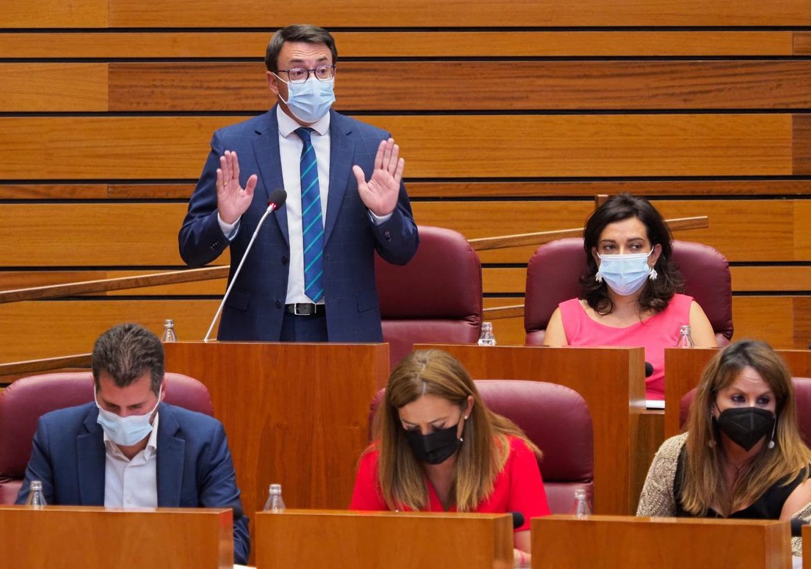 Fernando Pablos durante su intervención en las Cortes
