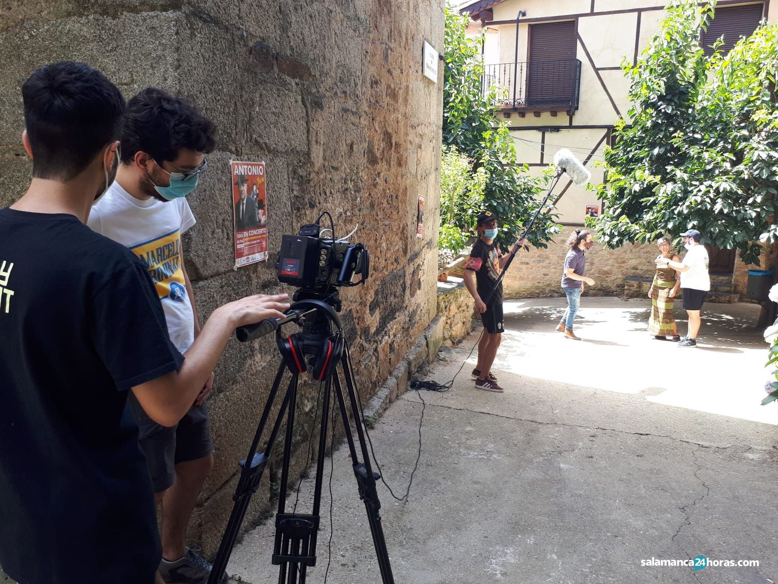 Grabación de cortometraje en San Miguel de Valero Grabación de cortometraje en San Miguel de Valero