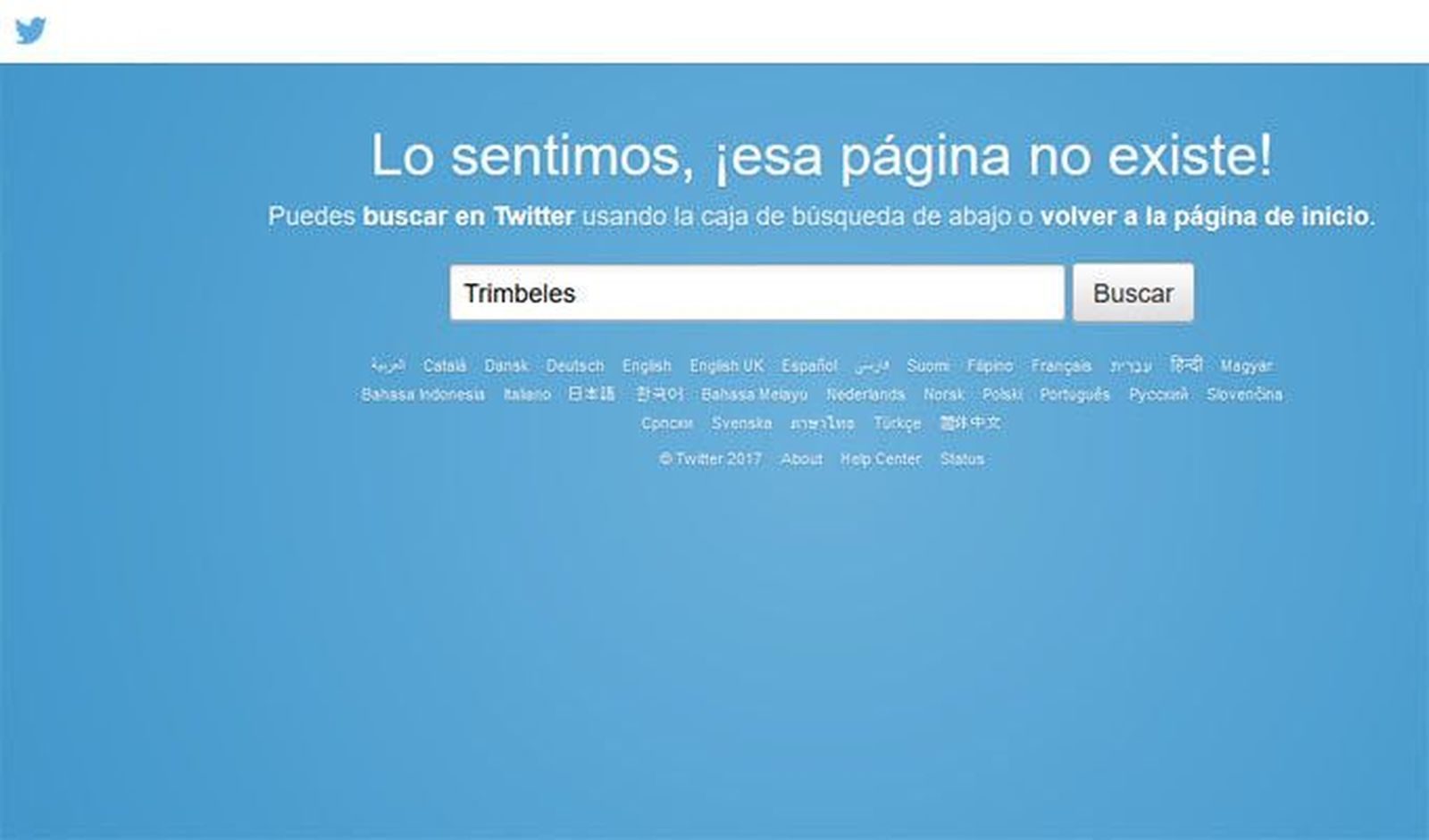 La cuenta de la peña Trimbeles en Twitter, eliminada