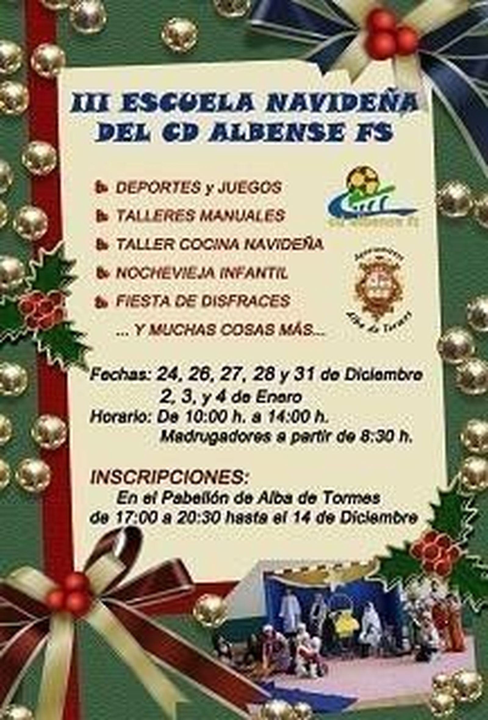 Deporte y Navidad un nuevo año en Alba de Tormes