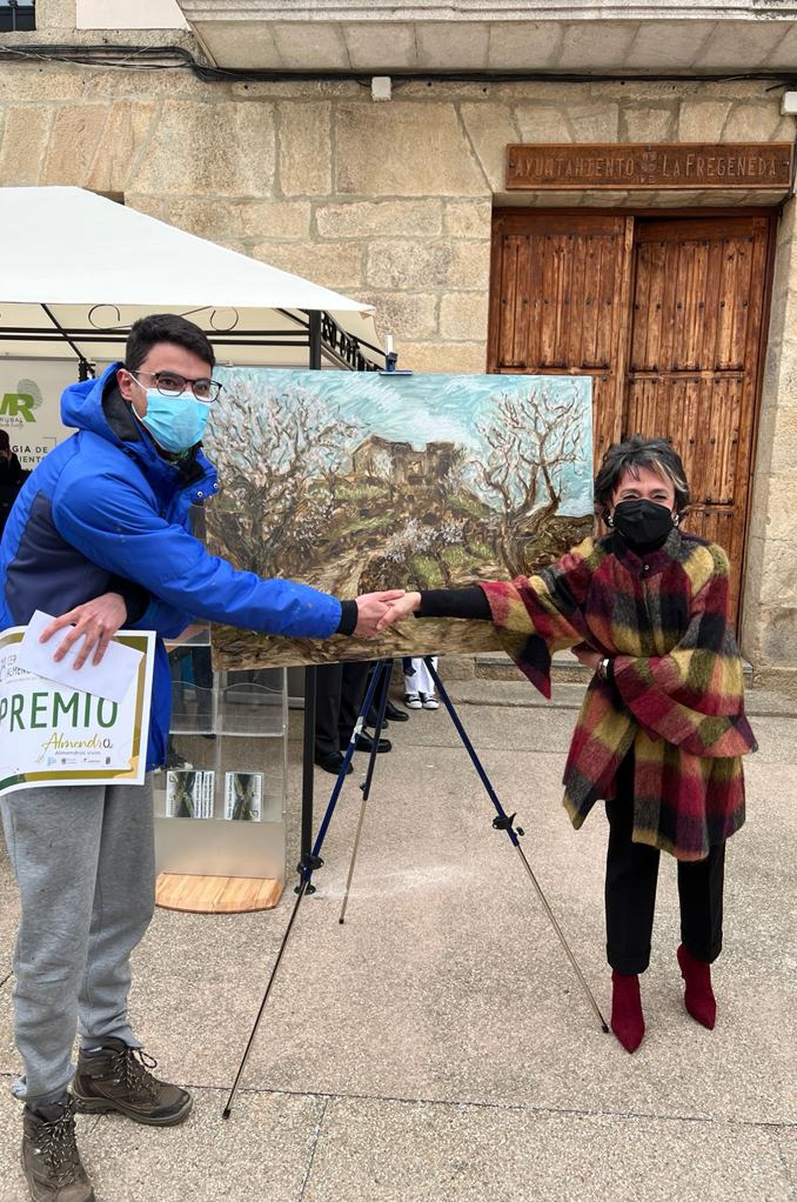 Segundo certamen de pintura al aire libre "Almendros vivos", celebrado en La Fregeneda | Salamanca 24 Horas