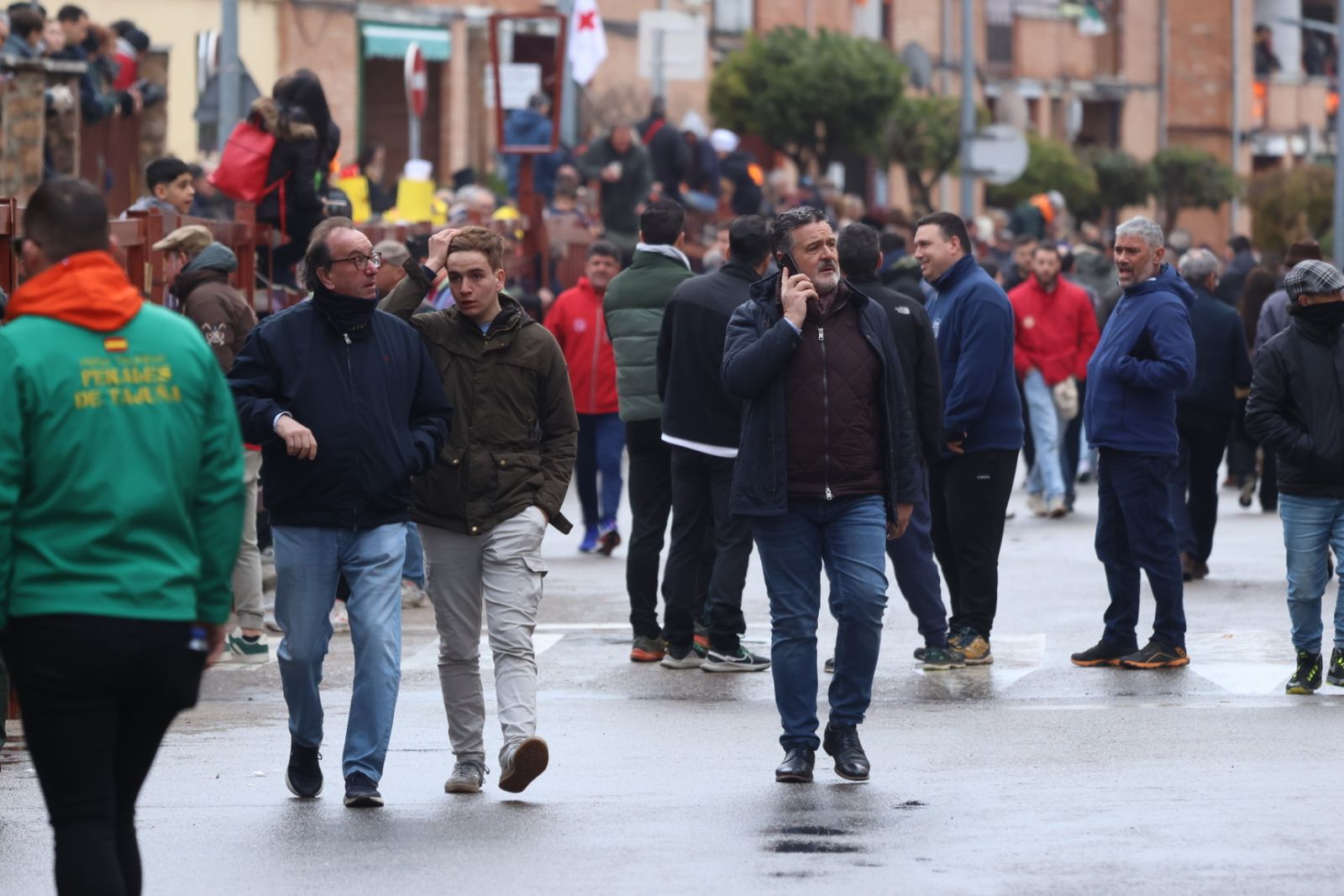 Ambiente en el encierro a caballo de Ciudad Rodrigo