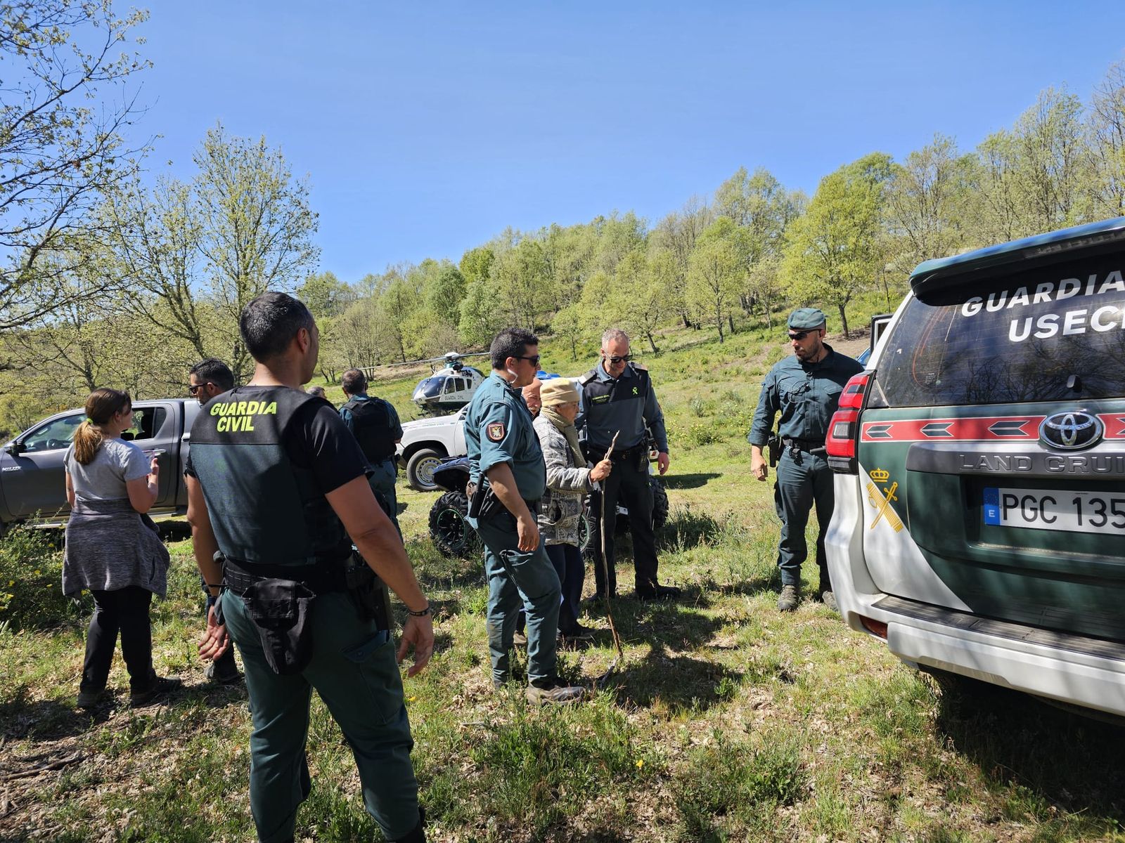 VÍDEO | Operativo con final feliz: así ha sido localizada la mujer desparecida en Sanabria