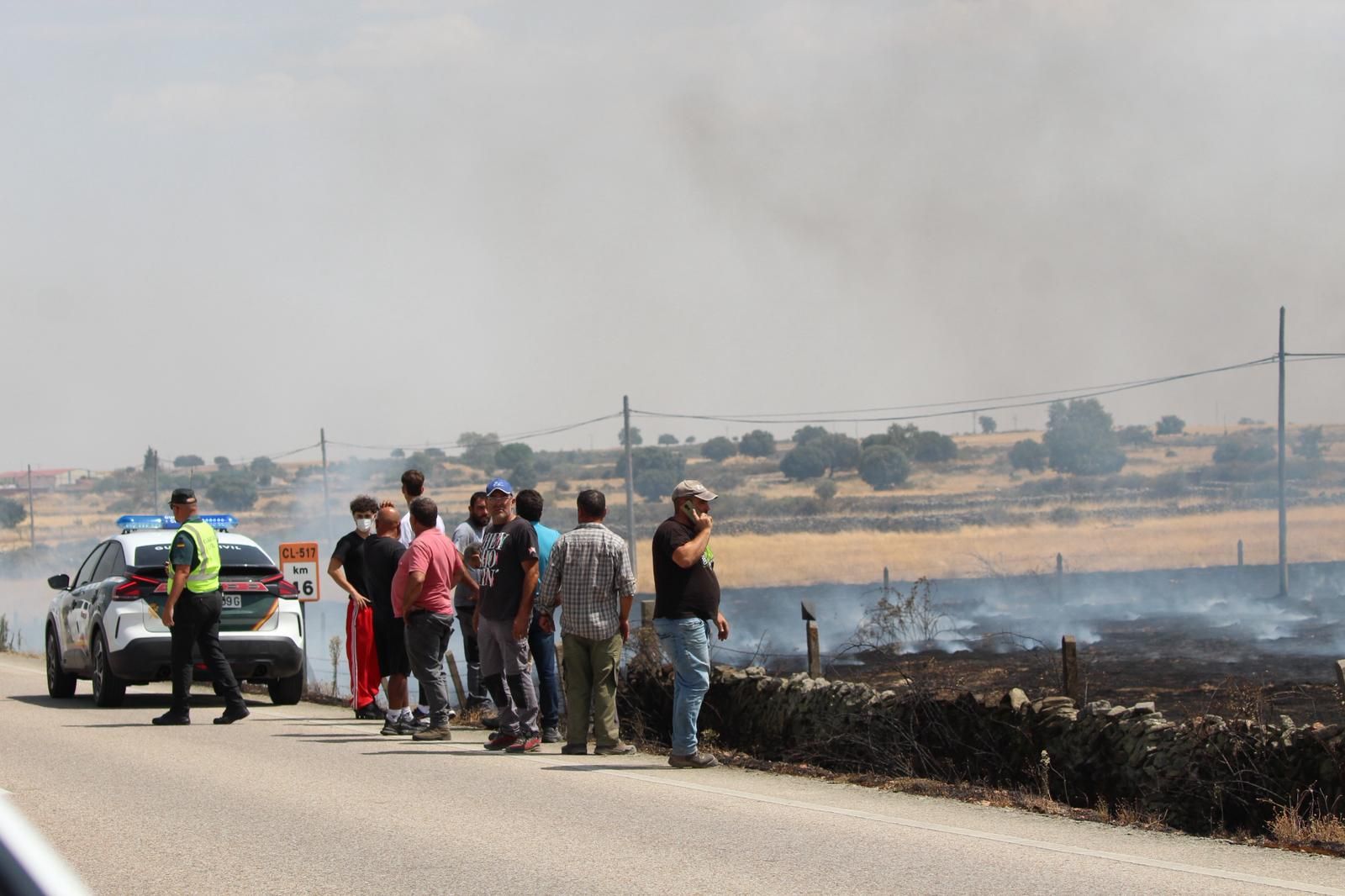 Así han quedado las zonas quemadas durante el incendio de Cipérez