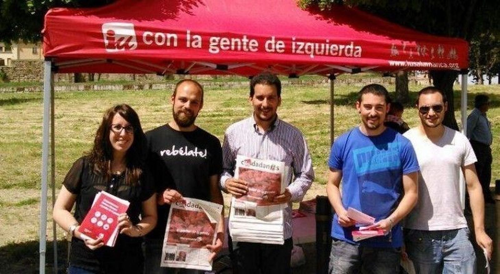 IU hace campaña en Ciudad Rodrigo, Santa Marta y Miranda de Azán