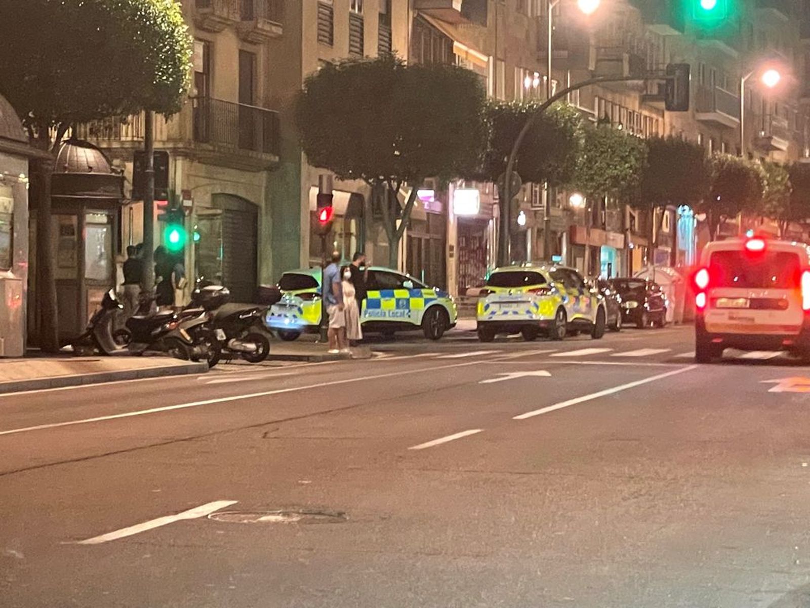Una intervención de la Policía Local en Gran Vía en una imagen de archivo | Foto: S24H