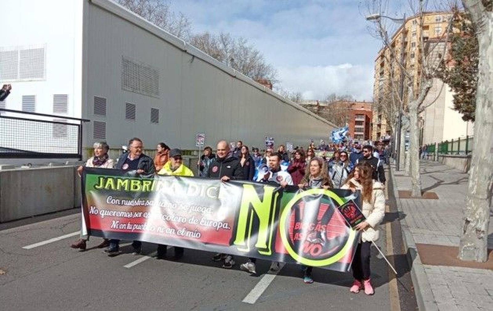 Manifestación Jambrina contra el Biogás