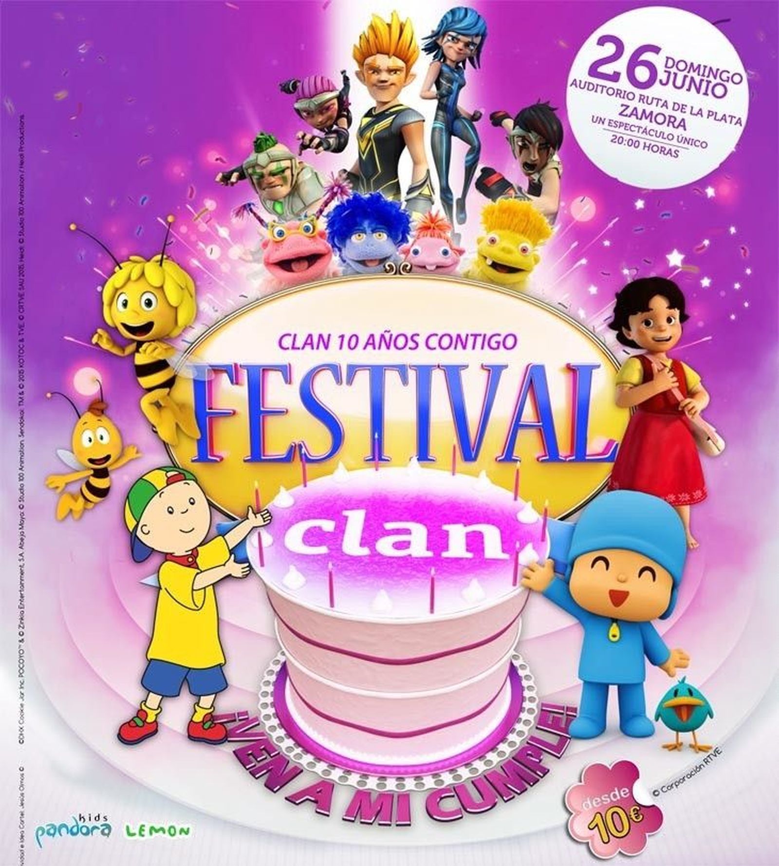 Zamora acoge el 26 de junio el Festival Clan con el espectáculo ‘Ven a mi cumple’