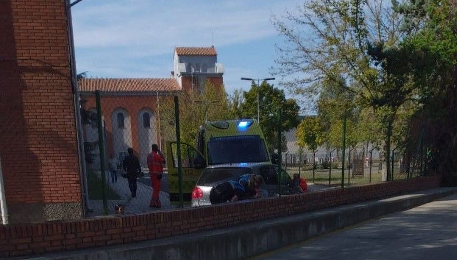 Imagen de los medios de emergencia en la zona