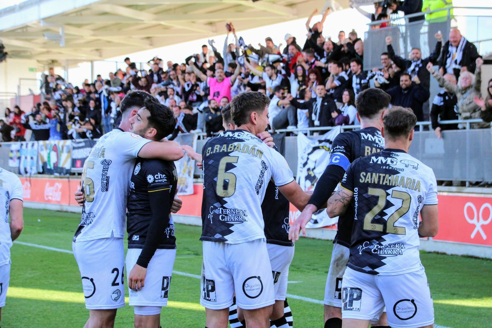 Unionistas celebra el gol de Rabadán en Lezama | FOTO UNIONISTAS CF Unionistas celebra el gol de Rabadán en Lezama | FOTO UNIONISTAS CF