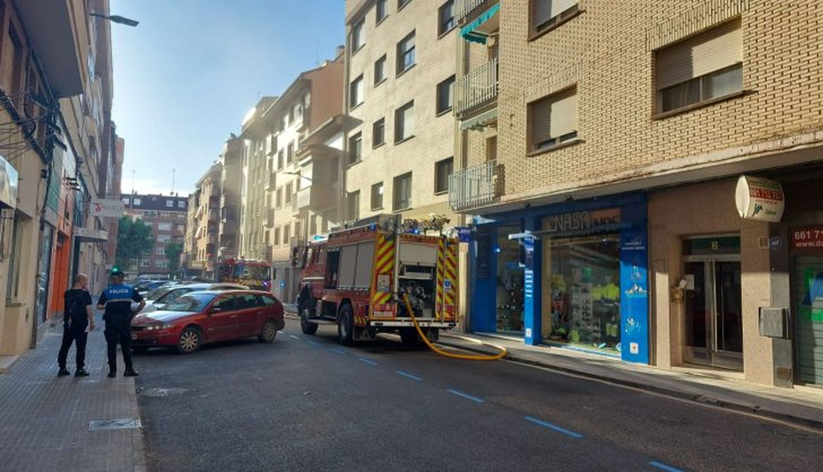 Incendio en un garaje en Zamora