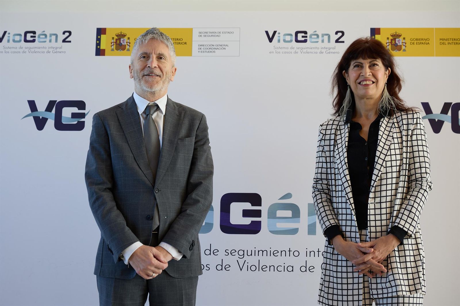 La ministra de Igualdad, Ana Redondo, y el ministro del Interior, Fernando Grande-Marlaska
