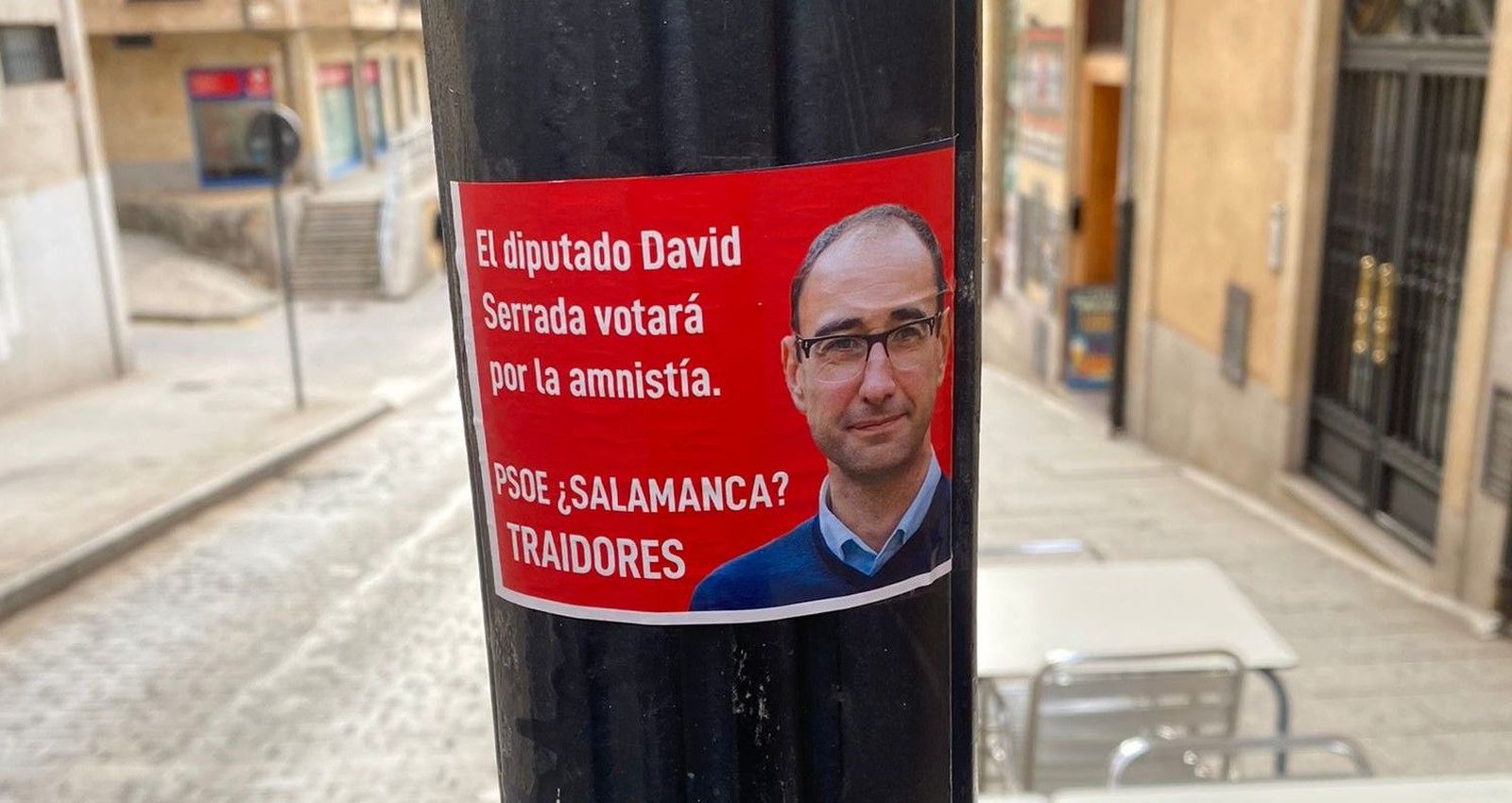 Señalamiento contra David Serrada
