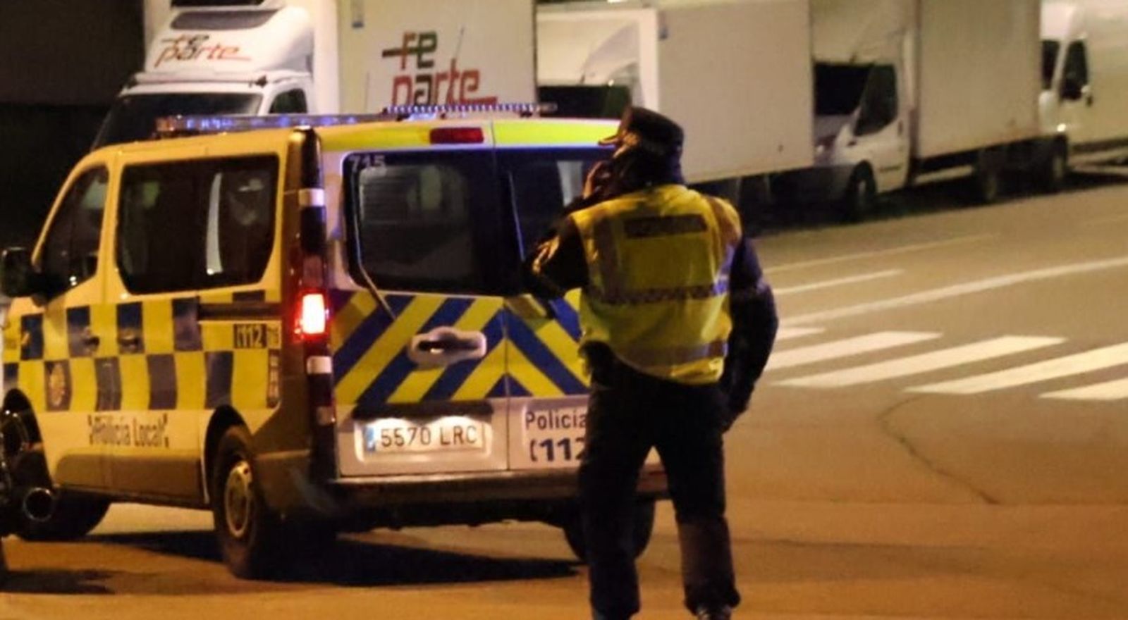 Policía Local en la avenida de los Agustinos Recoletos
