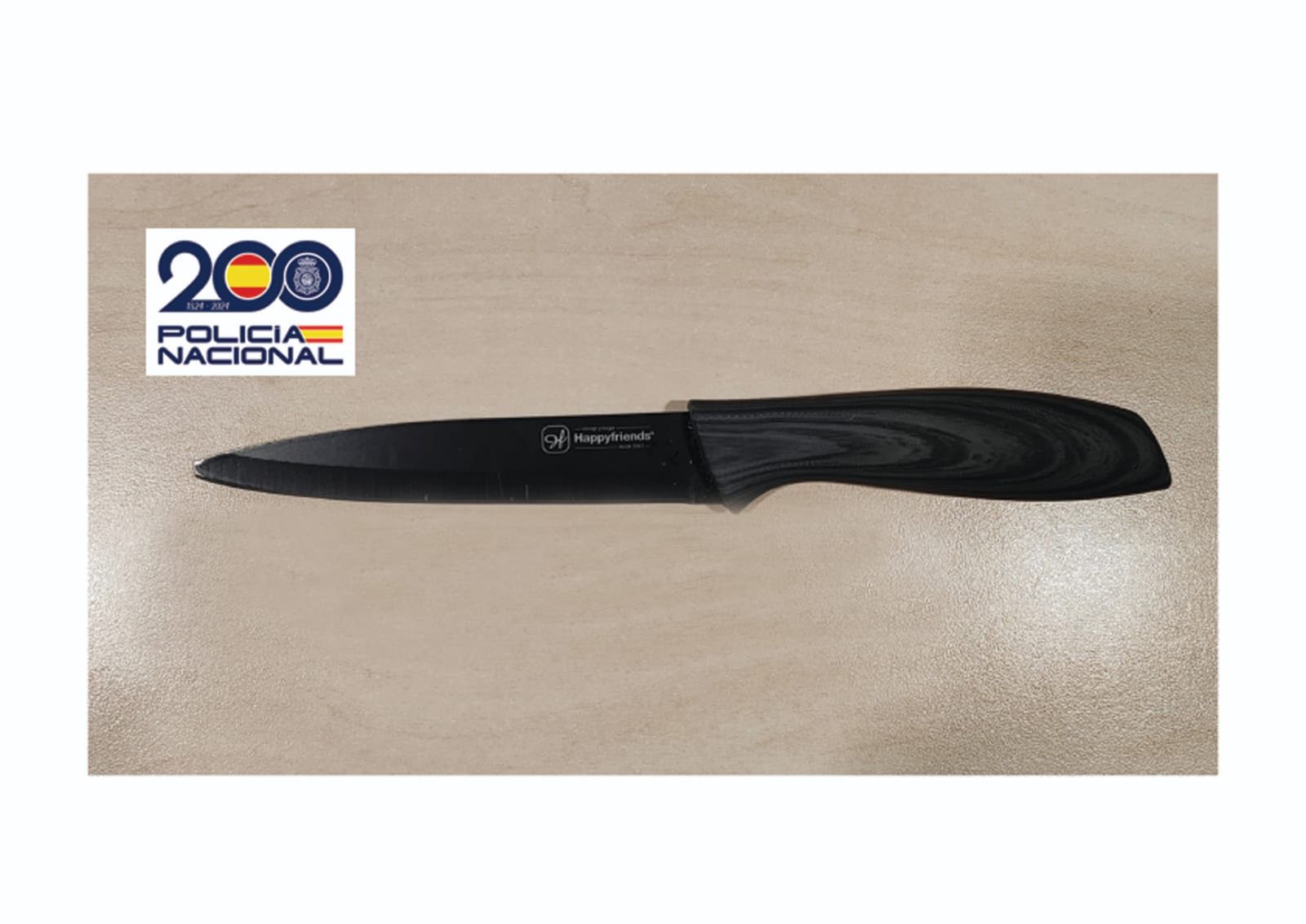 Cuchillo sustraído al autor de los hechos