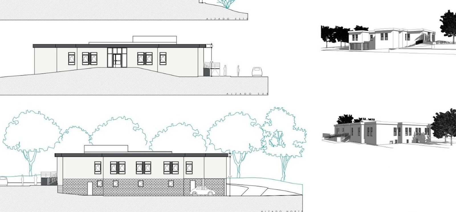 Imagen planteada del futuro Centro de Salud de Aliste tras la reforma proyectada