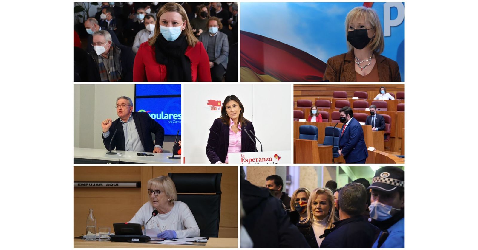 Los siete procuradores elegidos por Zamora