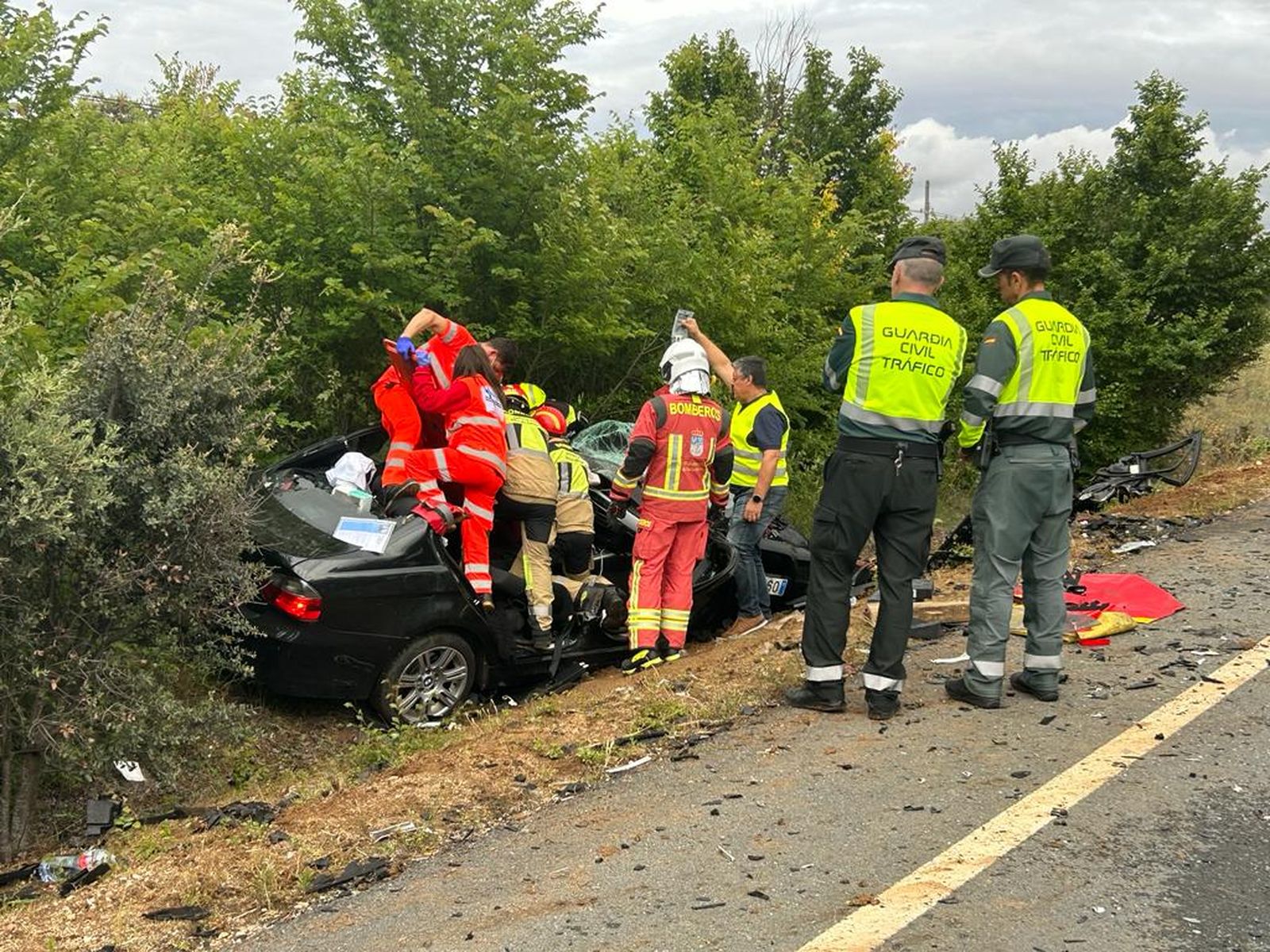 Accidente multitudinario Gargabete. Fotos Juanes