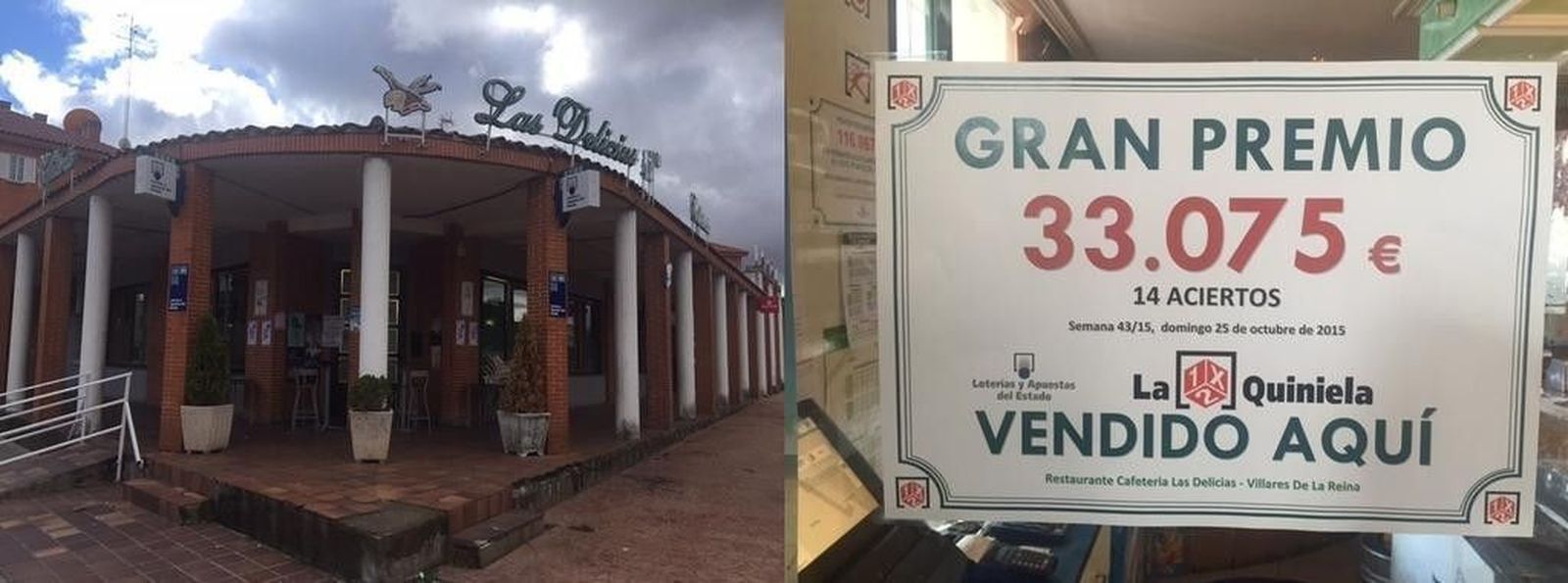 La suerte toca la localidad con un premio de 33.000 euros en la quiniela