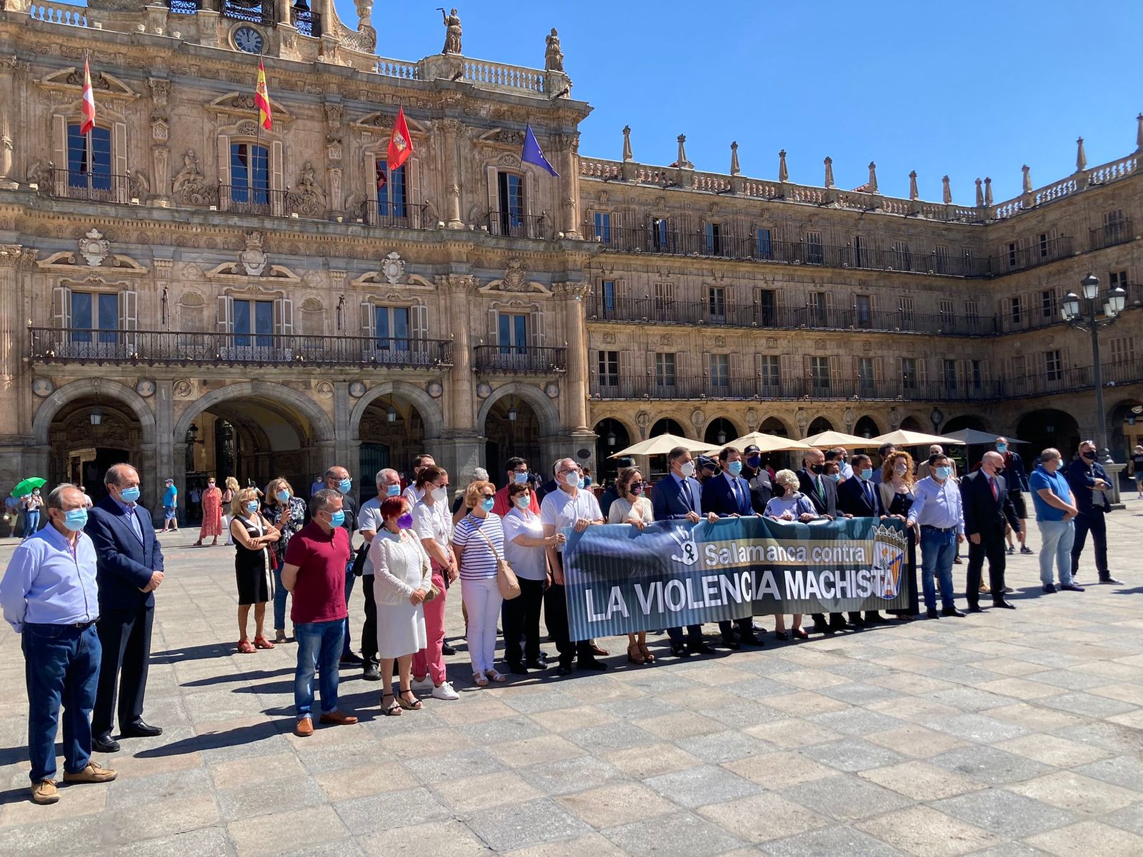 Minuto de silencio por el último caso de violencia machista en Salamanca