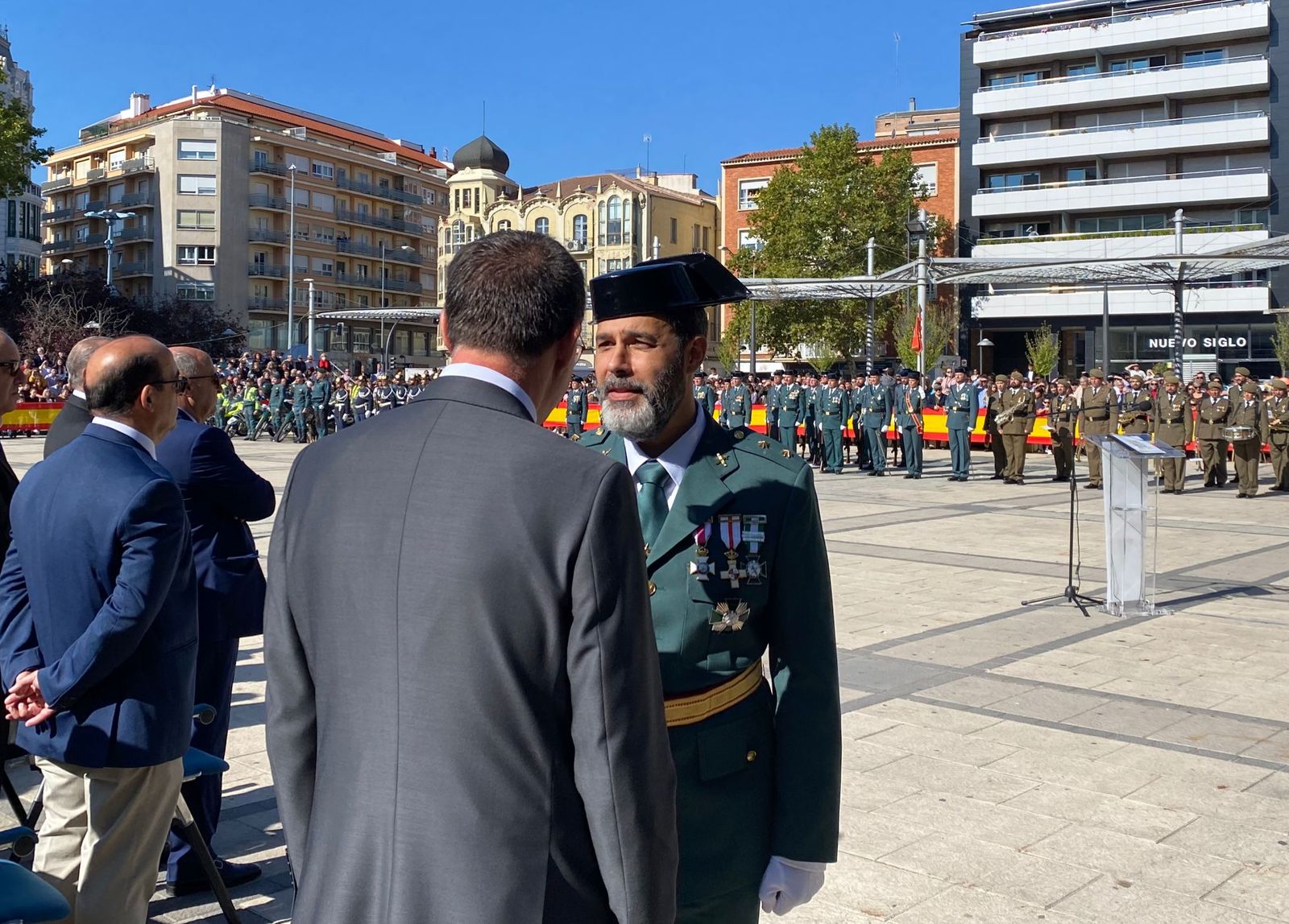 Héctor David Pulido minutos antes del inicio del acto. Foto María Lorenzo