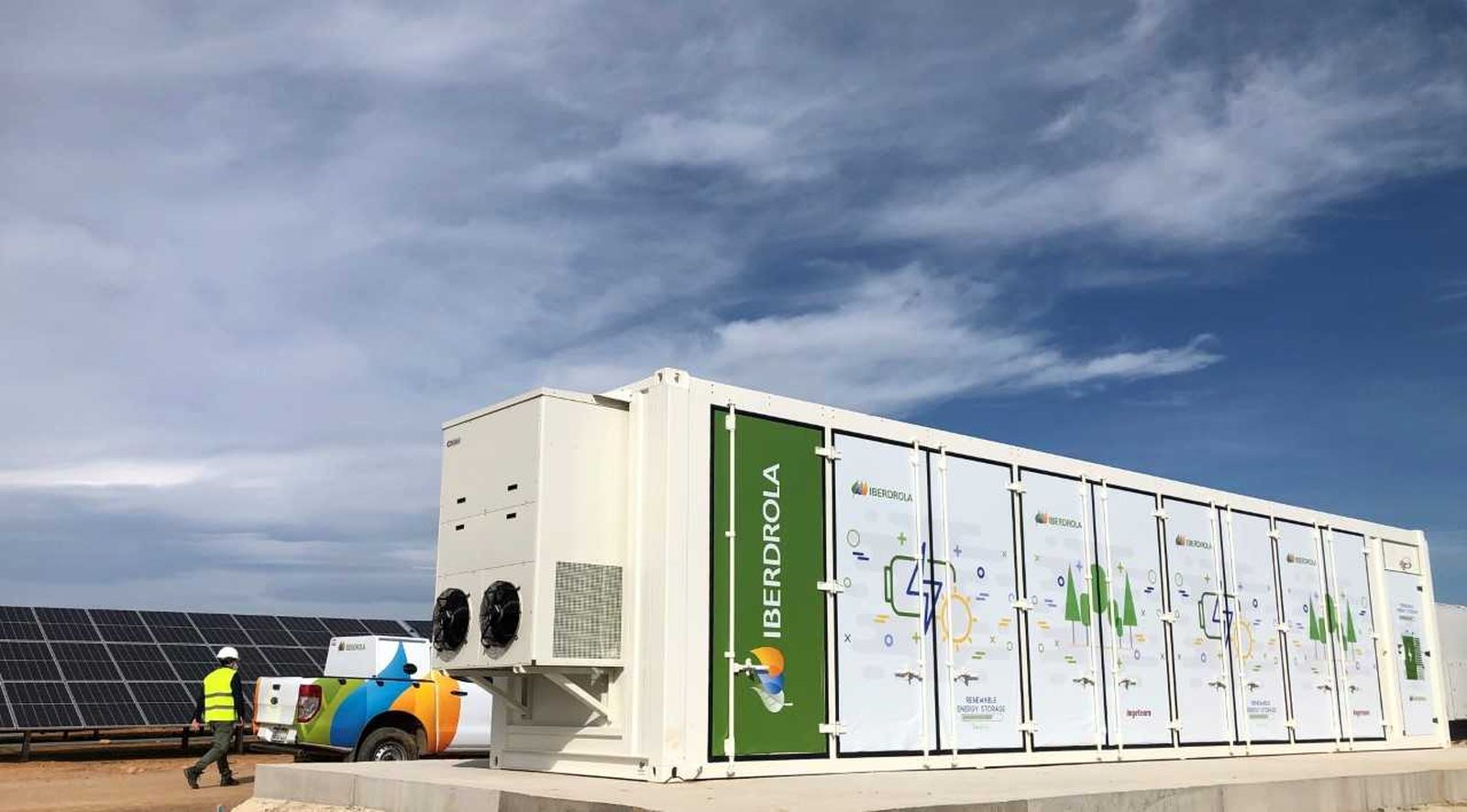 Batería instalada en una planta fotovoltaica de Iberdrola Batería instalada en una planta fotovoltaica de Iberdrola