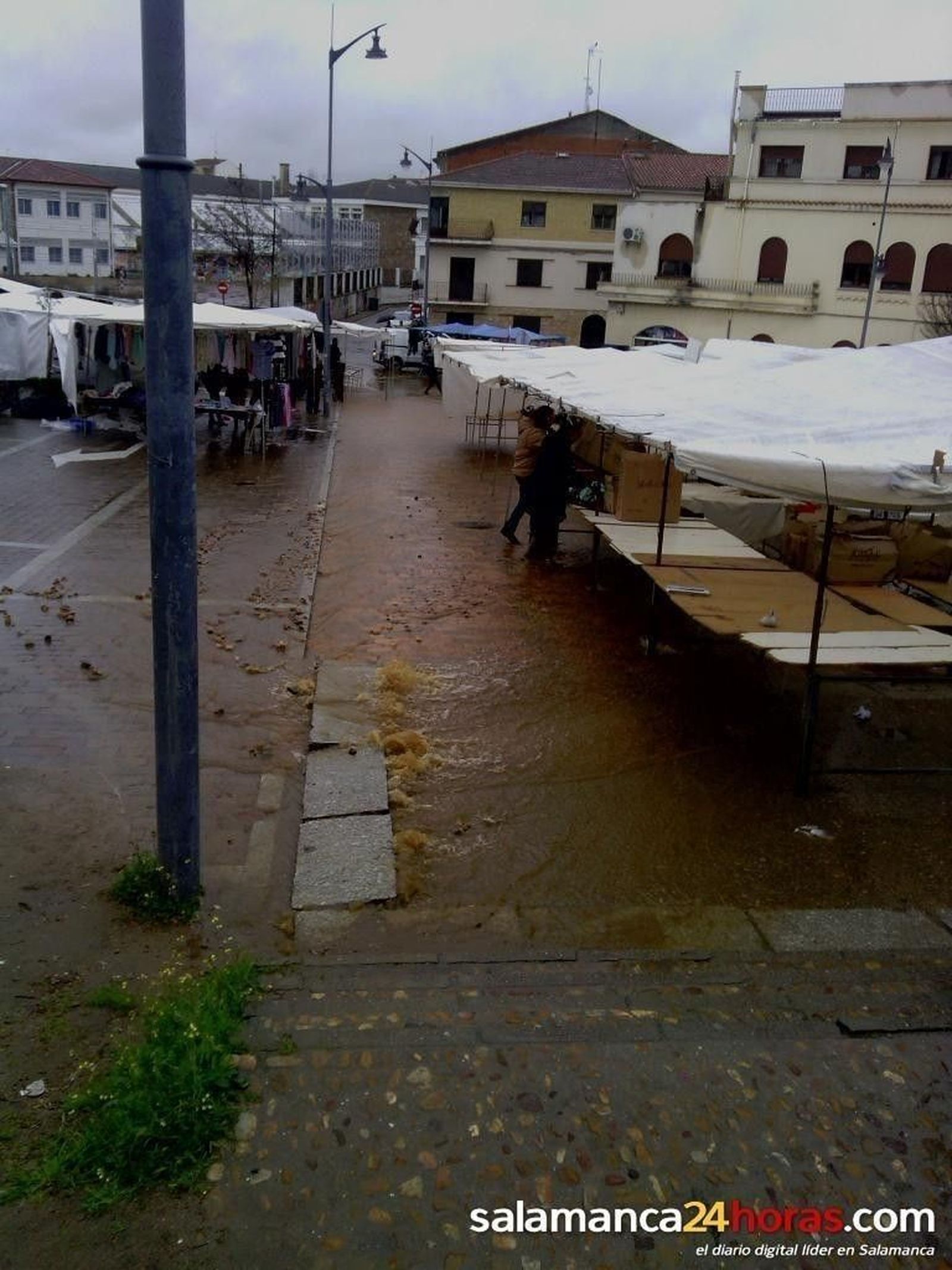 Reventón en el mercadillo de Ciudad Rodrigo