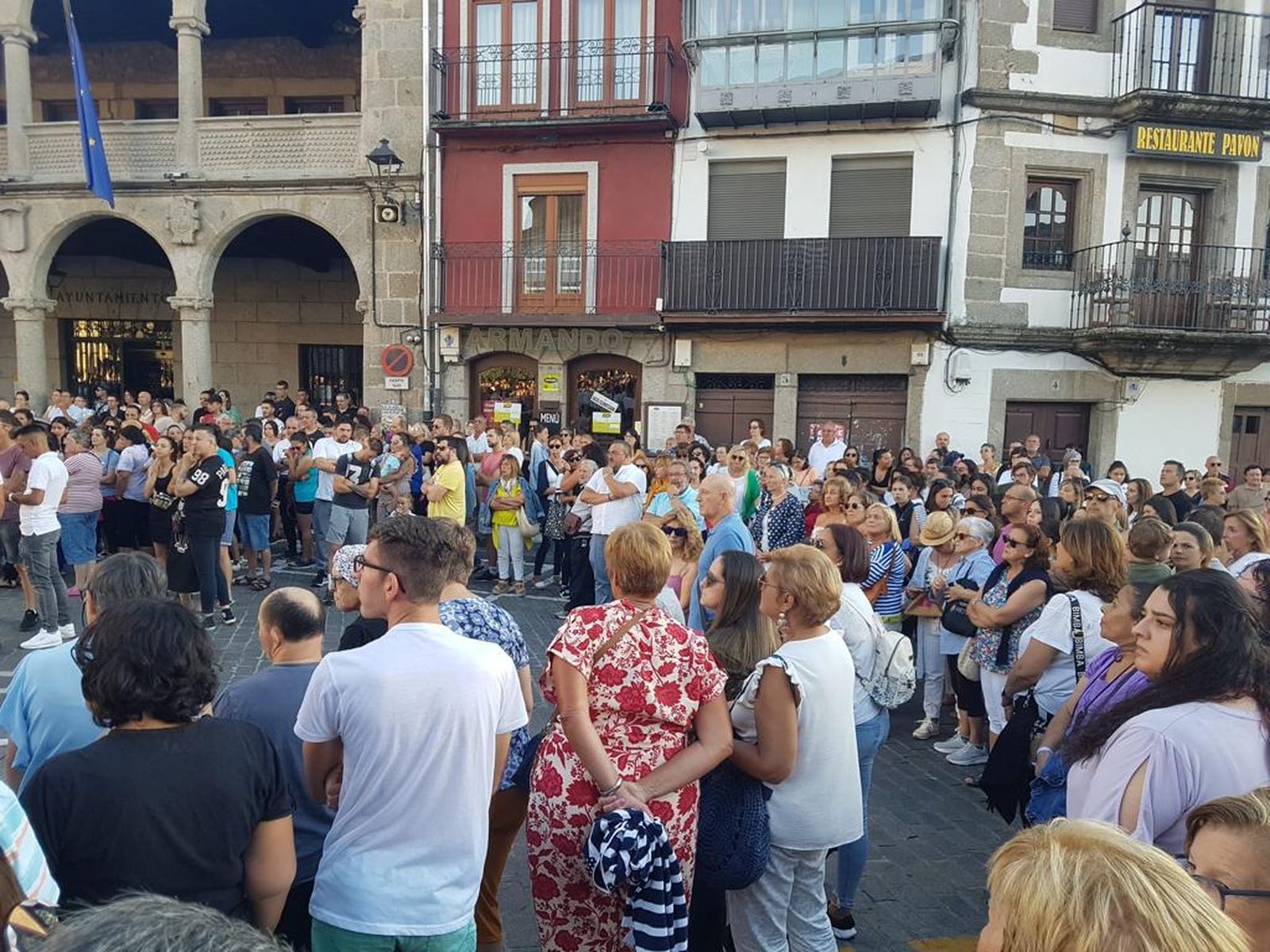Concentración feminista en Béjar. Fotos: Movimiento Feminista