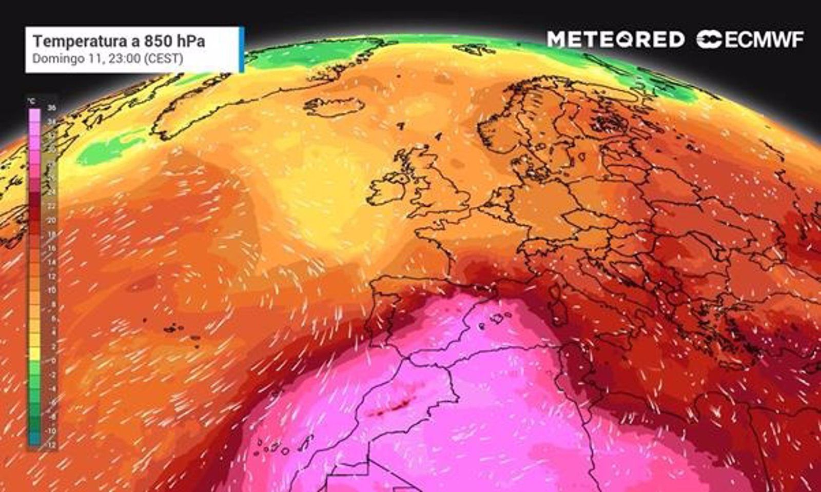 Temperaturas previstas a unos 1500 metros de altitud. | METEORED