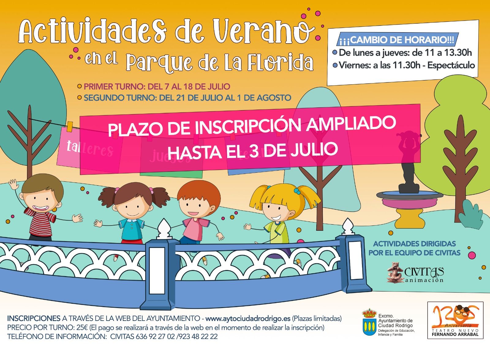 Ampliado el Plazo de Inscripción para el Campamento Urbano La Florida Ampliado el Plazo de Inscripción para el Campamento Urbano La Florida