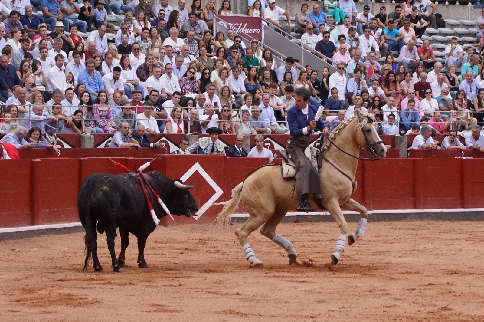 Exhibición de rejoneo en La Glorieta a cargo de Diego Ventura, Rui Fernandes y Sergio Galán